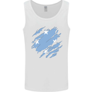 Torn Micronesia Flag Micronesian Day Football Mens Vest Tank Top White