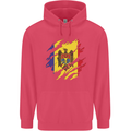 Torn Moldova Flag Moldovan Day Football Childrens Kids Hoodie Heliconia