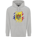 Torn Moldova Flag Moldovan Day Football Childrens Kids Hoodie Sports Grey
