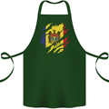 Torn Moldova Flag Moldovan Day Football Cotton Apron 100% Organic Forest Green