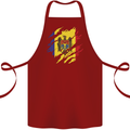 Torn Moldova Flag Moldovan Day Football Cotton Apron 100% Organic Maroon