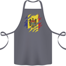Torn Moldova Flag Moldovan Day Football Cotton Apron 100% Organic Steel