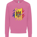 Torn Moldova Flag Moldovan Day Football Mens Sweatshirt Jumper Azalea
