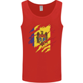 Torn Moldova Flag Moldovan Day Football Mens Vest Tank Top Red