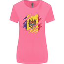 Torn Moldova Flag Moldovan Day Football Womens Wider Cut T-Shirt Azalea