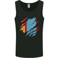 Torn Mongolia Flag Mongolian Day Football Mens Vest Tank Top Black