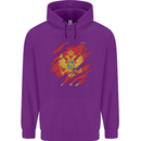 Torn Montenegro Flag Montenegrin Day Football Childrens Kids Hoodie Purple