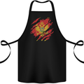 Torn Montenegro Flag Montenegrin Day Football Cotton Apron 100% Organic Black