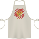 Torn Montenegro Flag Montenegrin Day Football Cotton Apron 100% Organic Natural