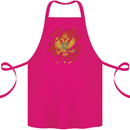 Torn Montenegro Flag Montenegrin Day Football Cotton Apron 100% Organic Pink