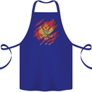 Torn Montenegro Flag Montenegrin Day Football Cotton Apron 100% Organic Royal Blue