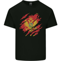 Torn Montenegro Flag Montenegrin Day Football Kids T-Shirt Childrens Black