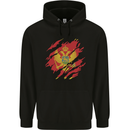 Torn Montenegro Flag Montenegrin Day Football Mens 80% Cotton Hoodie Black