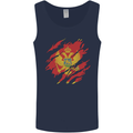 Torn Montenegro Flag Montenegrin Day Football Mens Vest Tank Top Navy Blue