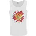 Torn Montenegro Flag Montenegrin Day Football Mens Vest Tank Top White