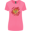 Torn Montenegro Flag Montenegrin Day Football Womens Wider Cut T-Shirt Azalea