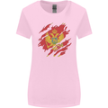 Torn Montenegro Flag Montenegrin Day Football Womens Wider Cut T-Shirt Light Pink