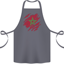 Torn Morocco Flag Moroccan Day Football Cotton Apron 100% Organic Steel