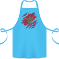 Torn Morocco Flag Moroccan Day Football Cotton Apron 100% Organic Turquoise