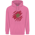 Torn Morocco Flag Moroccan Day Football Mens 80% Cotton Hoodie Azelea
