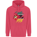 Torn Mozambique Flag Mozambican Day Football Childrens Kids Hoodie Heliconia