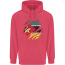 Torn Mozambique Flag Mozambican Day Football Childrens Kids Hoodie Heliconia