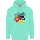 Torn Mozambique Flag Mozambican Day Football Childrens Kids Hoodie Peppermint
