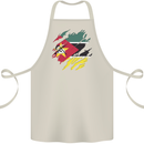 Torn Mozambique Flag Mozambican Day Football Cotton Apron 100% Organic Natural