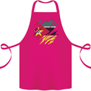 Torn Mozambique Flag Mozambican Day Football Cotton Apron 100% Organic Pink