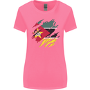 Torn Mozambique Flag Mozambican Day Football Womens Wider Cut T-Shirt Azalea