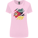 Torn Mozambique Flag Mozambican Day Football Womens Wider Cut T-Shirt Light Pink