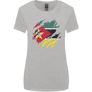 Torn Mozambique Flag Mozambican Day Football Womens Wider Cut T-Shirt Sports Grey