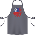 Torn Myanmar Flag Burmese Day Football Cotton Apron 100% Organic Steel