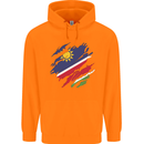 Torn Namibia Flag Namibian Day Football Childrens Kids Hoodie Orange