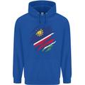 Torn Namibia Flag Namibian Day Football Childrens Kids Hoodie Royal Blue