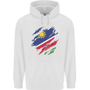 Torn Namibia Flag Namibian Day Football Childrens Kids Hoodie White