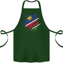 Torn Namibia Flag Namibian Day Football Cotton Apron 100% Organic Forest Green