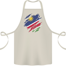 Torn Namibia Flag Namibian Day Football Cotton Apron 100% Organic Natural
