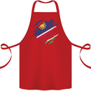 Torn Namibia Flag Namibian Day Football Cotton Apron 100% Organic Red