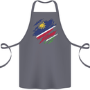 Torn Namibia Flag Namibian Day Football Cotton Apron 100% Organic Steel