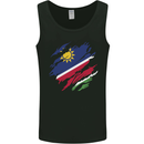 Torn Namibia Flag Namibian Day Football Mens Vest Tank Top Black