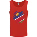 Torn Namibia Flag Namibian Day Football Mens Vest Tank Top Red