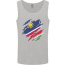 Torn Namibia Flag Namibian Day Football Mens Vest Tank Top Sports Grey