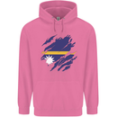 Torn Nauru Flag Nauruan Day Football Mens 80% Cotton Hoodie Azelea