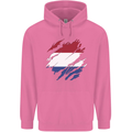 Torn Netherlands Flag Holland Dutch Day Football Childrens Kids Hoodie Azalea
