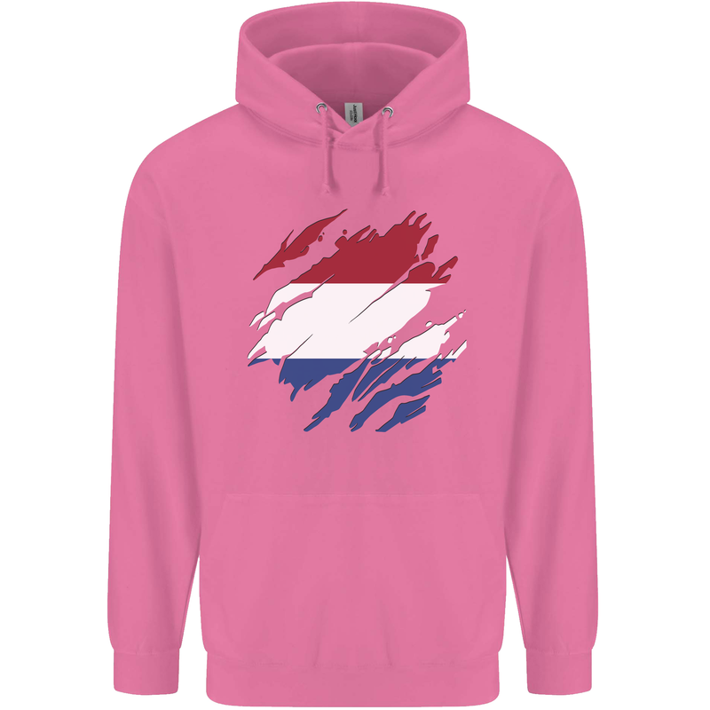 Torn Netherlands Flag Holland Dutch Day Football Childrens Kids Hoodie Azalea