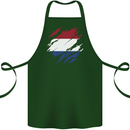Torn Netherlands Flag Holland Dutch Day Football Cotton Apron 100% Organic Forest Green