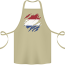 Torn Netherlands Flag Holland Dutch Day Football Cotton Apron 100% Organic Khaki