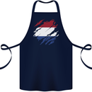 Torn Netherlands Flag Holland Dutch Day Football Cotton Apron 100% Organic Navy Blue