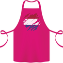 Torn Netherlands Flag Holland Dutch Day Football Cotton Apron 100% Organic Pink